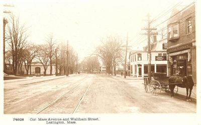 Massachusetts Ave and Waltham St (1914)